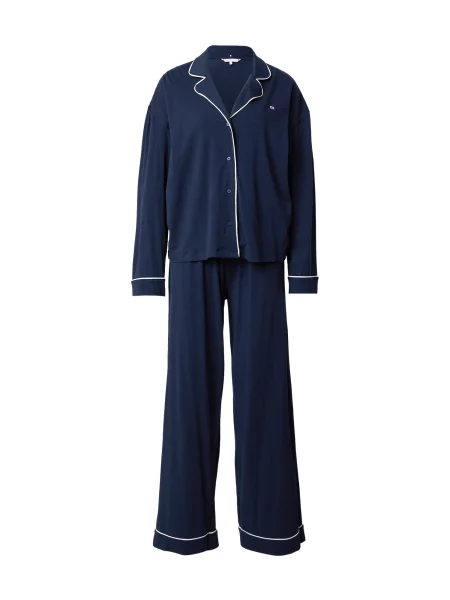 Tommy Hilfiger Underwear Pijama bleumarin alb