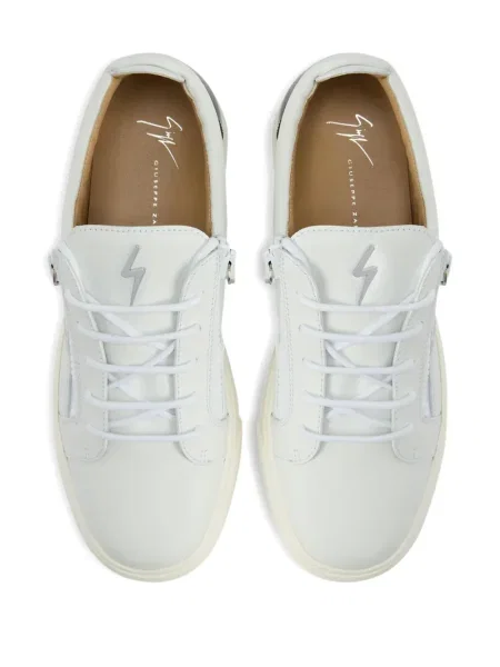 Sneakerși Giuseppe Zanotti Frankie din piele alb