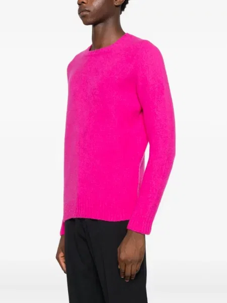 Džemper Drumohr s okruglim izrezom ružičasta