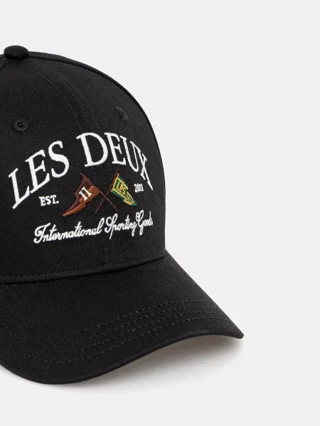 Кепка Les Deux с аппликацией черная