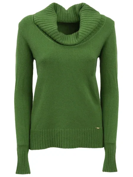 Influencer Pulover verde negru