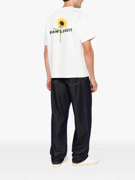 Tricou Bram’s Fruit cu imagine alb