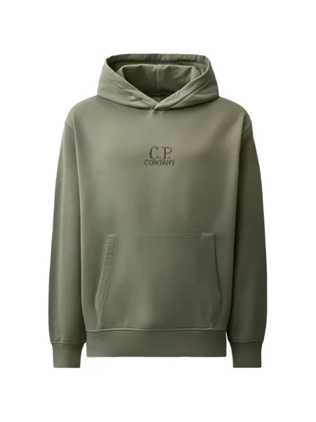 Hanorac cu glugă C.p. Company cu broderie verde