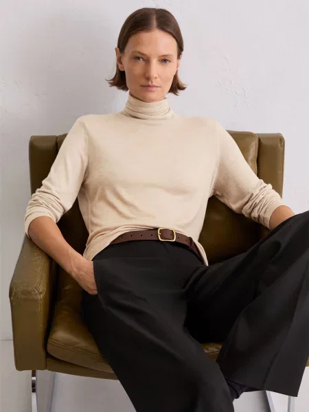 Водолазка Marc O’Polo молочний ліоцелл