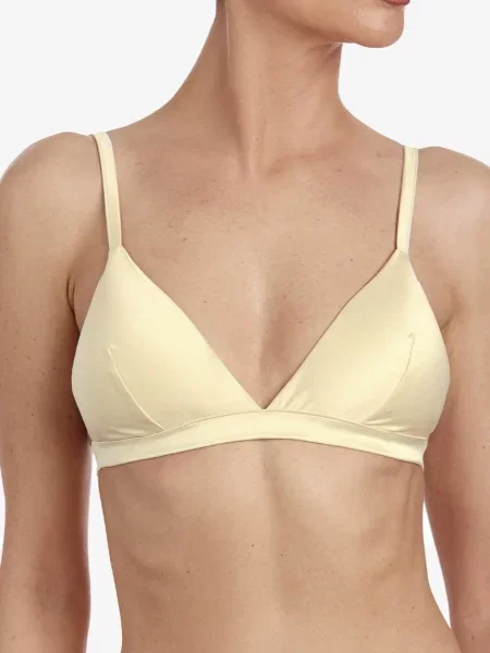 Бюстгальтер бралет с гладкой чашкой жовтий