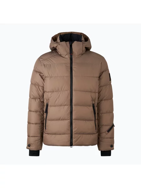 Мъжко подплатено яке BOGNER FIRE+ICE Leather hazelnut кафяво