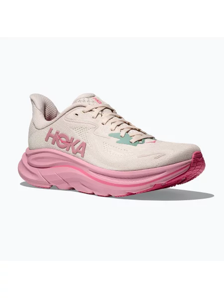 Дамски обувки за бягане HOKA Clifton 10 Wide rose cream/dried rose розово