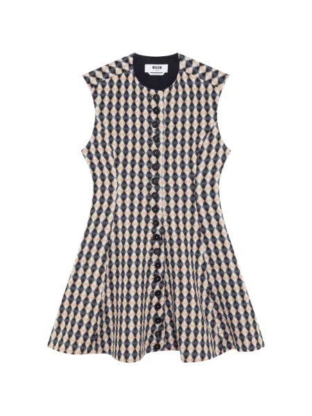 Rochie Msgm cu model argyle negru
