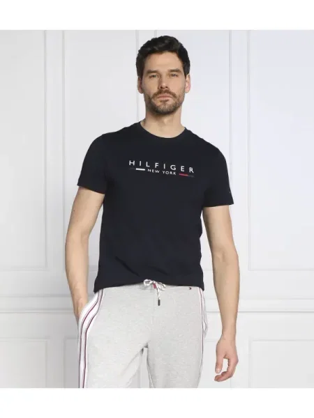 Tommy Hilfiger Póló HILFIGER NEW YORK kék