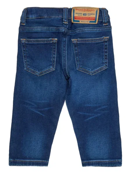 Jeansy straight leg dziecięce Diesel niebieskie
