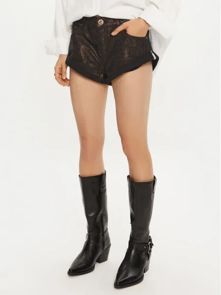 One Teaspoon Pantaloni scurți de blugi maro