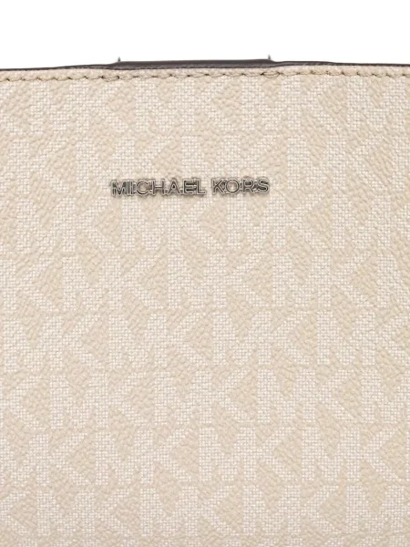 Top Michael Michael Kors din piele cu bretele cu șireturi roz