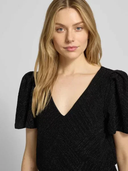 Kombinezon z dekoltem w serek model ‘zoe’ Vila czarny