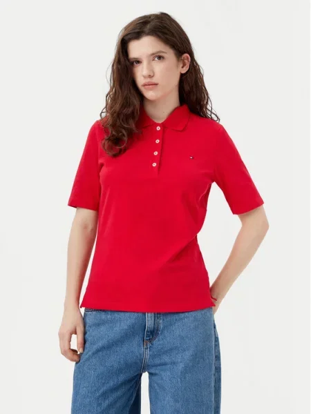 Tommy Hilfiger Polo marškinėliai raudona