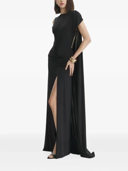 Rochie maxi 2310 Studio cu volane negru