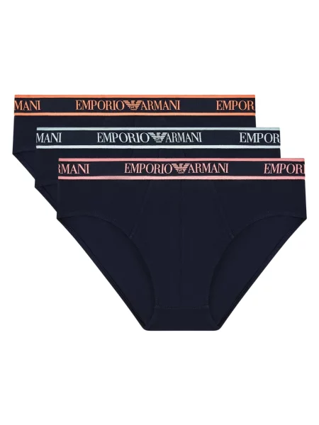 Zestaw majtek Emporio Armani z logo niebieski