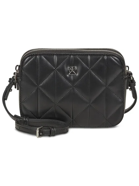 Geantă Calvin Klein Quilted Double Zip Camera Bag negru