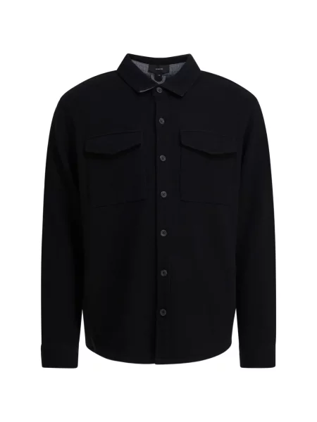 Риза Vince джобове с копчета синьо