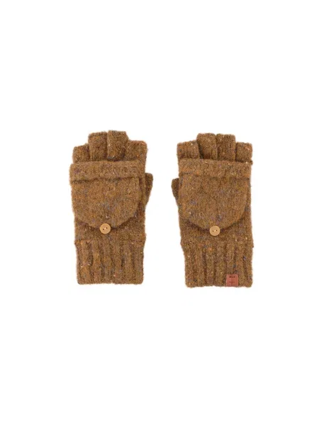 Bickley + Mitchell Rokavice s kratkimi prsti pikčasto rjava