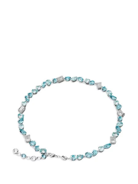 Colier Swarovski de cristal argintiu
