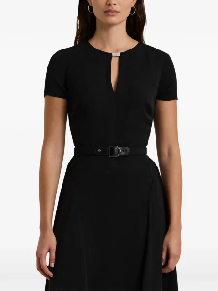 Rochie midi Lauren Ralph Lauren negru