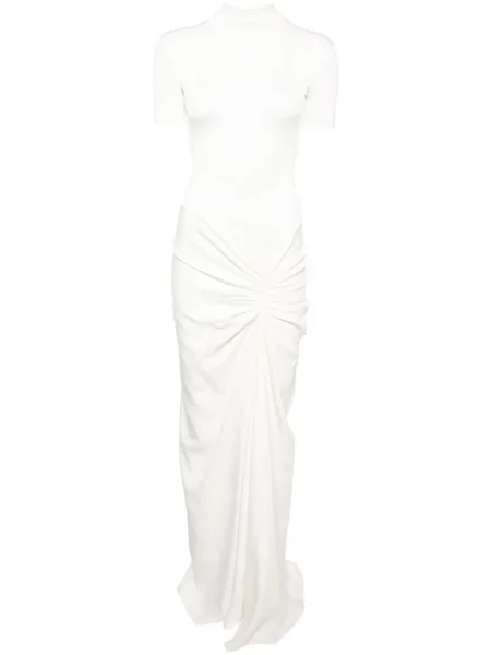 Rochie Christopher Esber cu volane alb