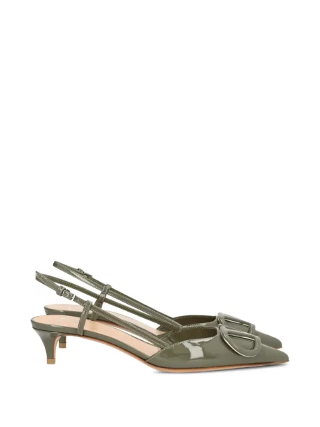 Pantofi cu toc Valentino Garavani slingback verde