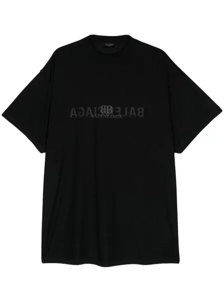 Tricou Balenciaga cu imagine negru