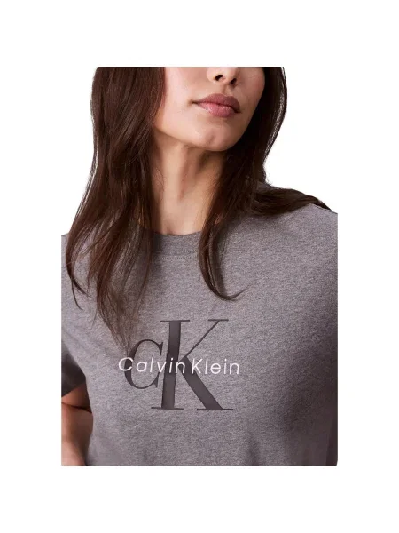 Klasické tričko Calvin Klein Jeans sivá
