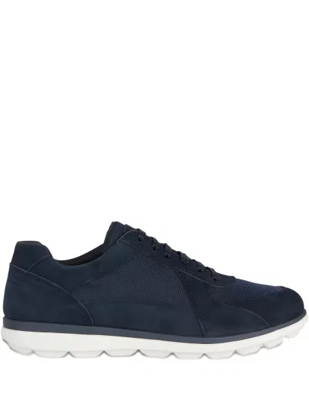 Sneakerși Geox din piele de căprioară albastru