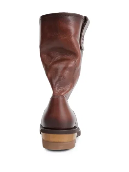 Botine Miu Miu din piele maro