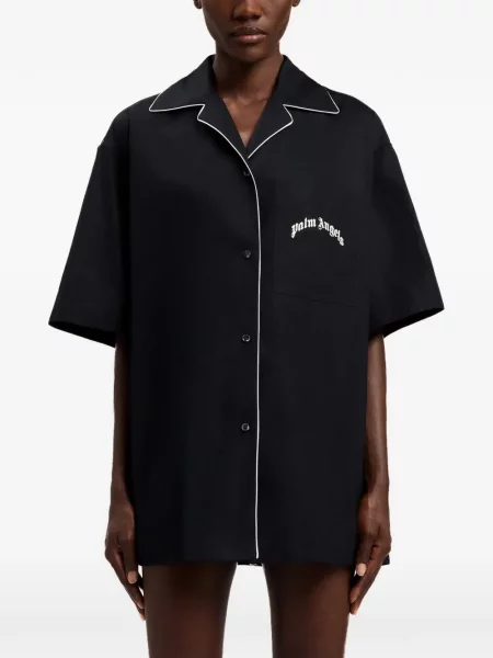Cămașă Palm Angels cu autograf negru