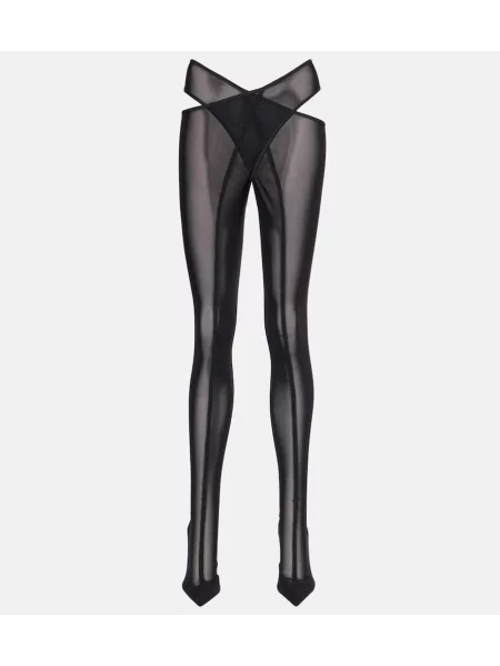 Čizme preko koljena The Attico crna