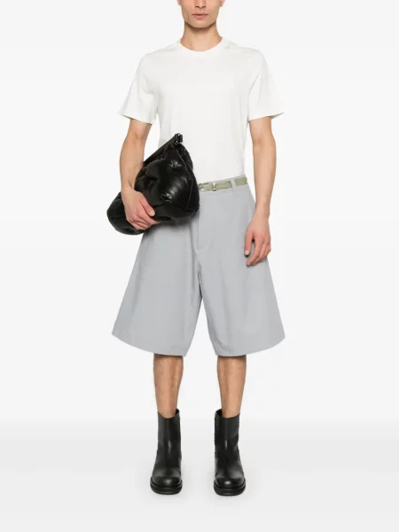Tricou Courreges cu imagine alb