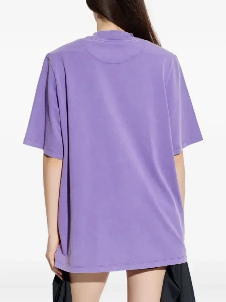 Top The Attico cu broderie violet
