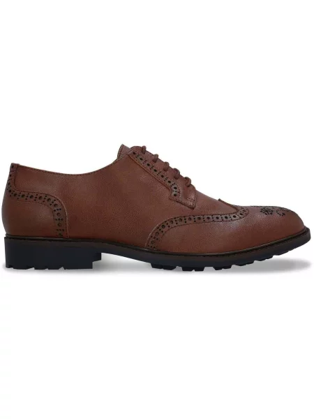 Šnurovacie poltopánky Nae Vegan Shoes hnedá