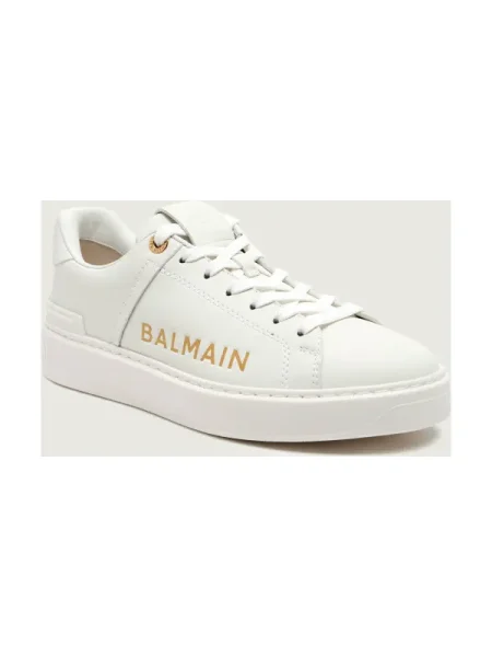 Balmain Teniși din piele alb