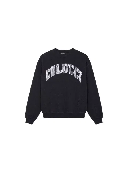 Colucci Pulover temno siva / črna bela
