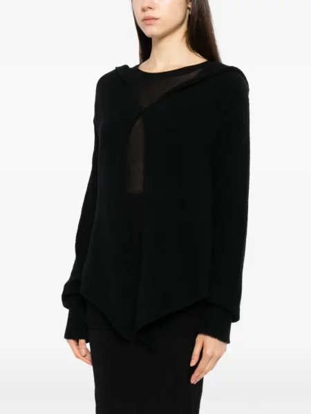 Cardigan Lemuria cu glugă negru