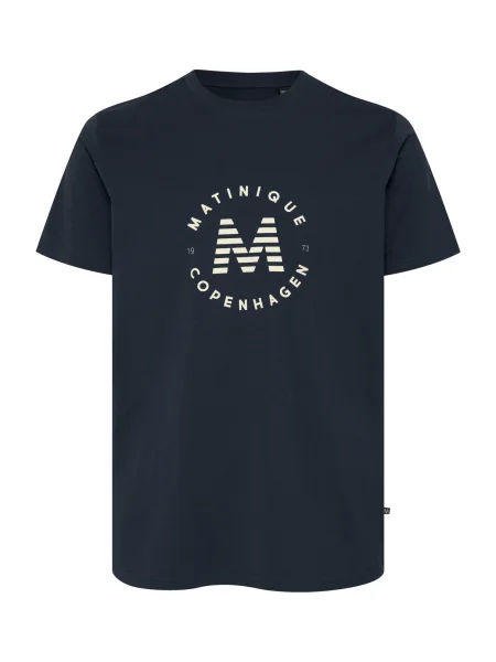 Matinique Tričko Jeramy noční modrá bílá