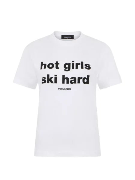 Tricou Dsquared2 cu imagine alb