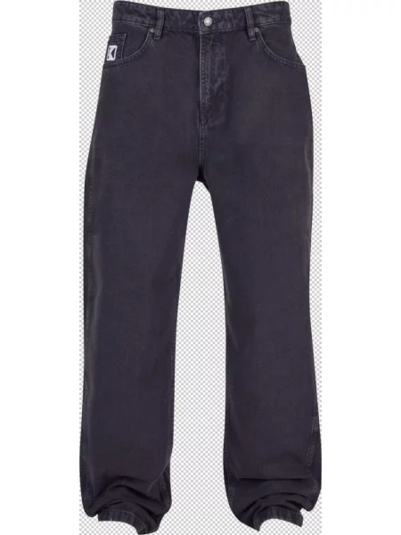 Džíny Karl Kani Small Signature Baggy Five Pocket Denim Vintage Black černé