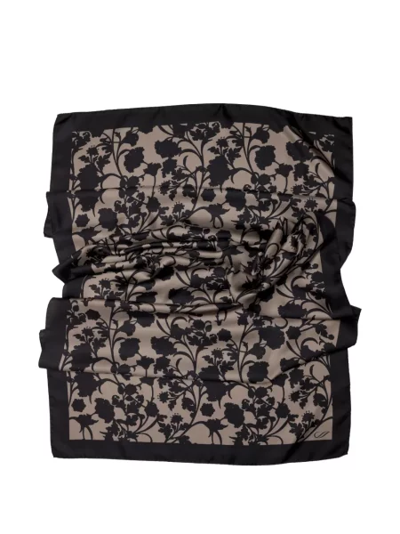 Fular Elizabetta cu model floral cu imagine