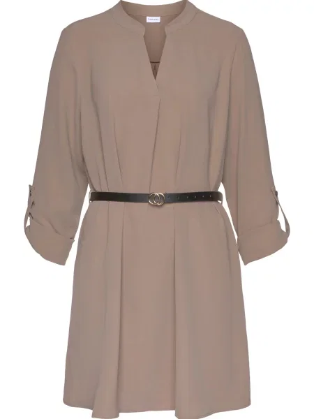 LASCANA Bluză taupe gri