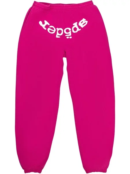 Pantaloni Sp5der alergare roz