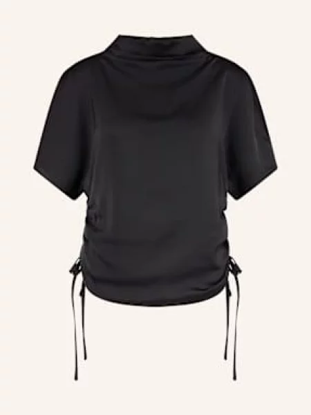 Allsaints Bluzka Bez Rękawów Leslie schwarz czarna