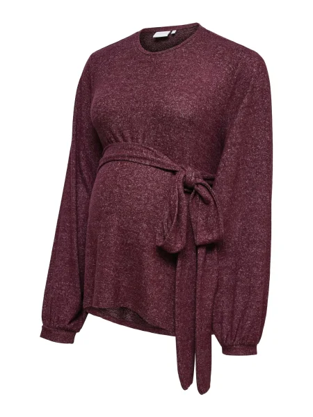 MAMALICIOUS Tricou MLAlice Vita vin roșu