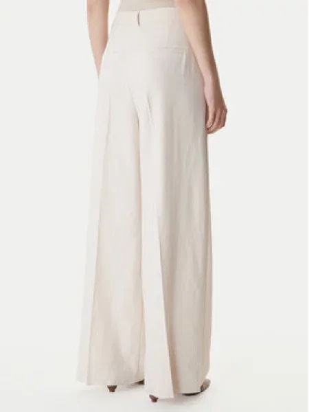 Marella Palazzo hlače Emme by Marella Kremna Wide Leg