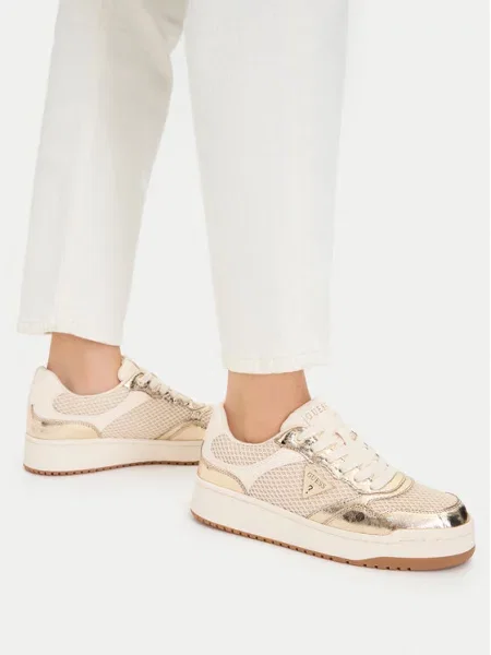 Guess Sneakersy Złoty