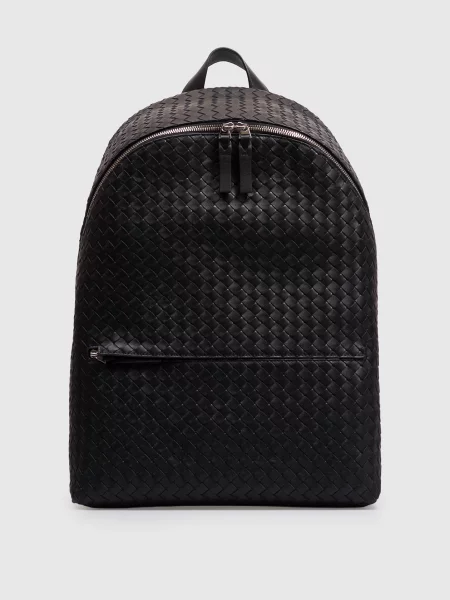 Кожаный рюкзак Bottega Veneta черный